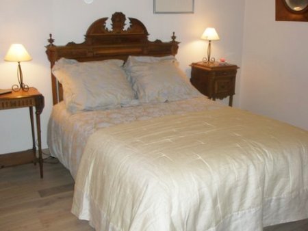 bedroom at the Auguerard mill bandb gisors area north from Giverny
