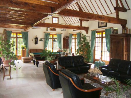 The Grand Salon at Manoir de La Couture Boussey