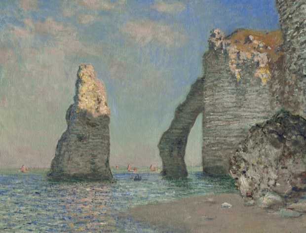 Claude Monet L’Aiguille et la Falaise d’Aval, 1885
