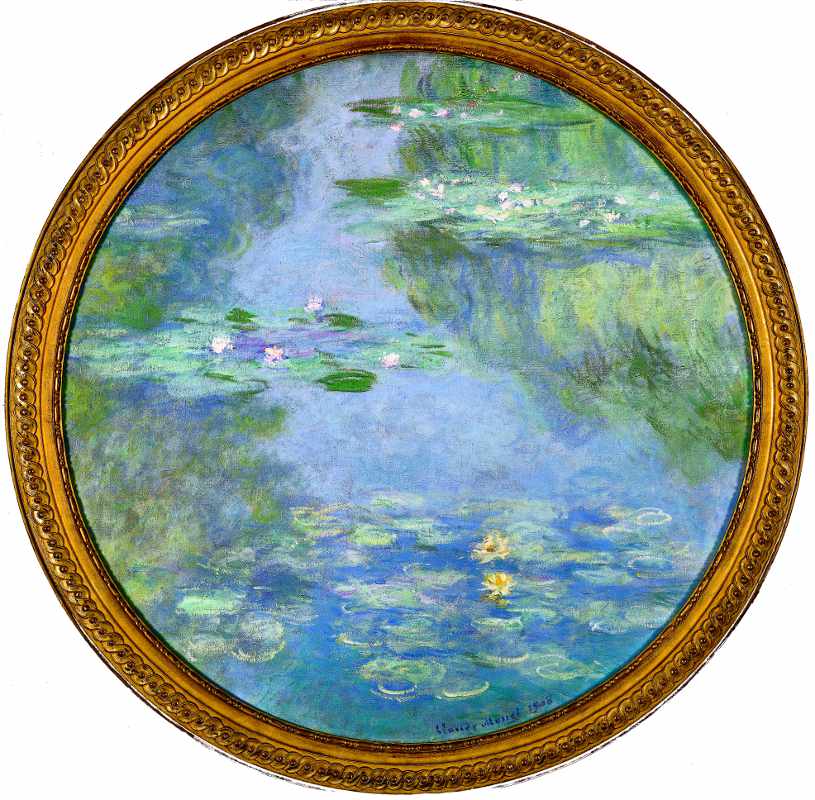 Claude Monet, Water-Lilies, 1908 Oil on canvas, 81 cm (diametre) Vernon