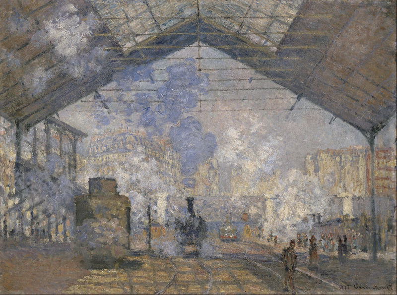  Paris Saint Lazare train station by Claude Monet